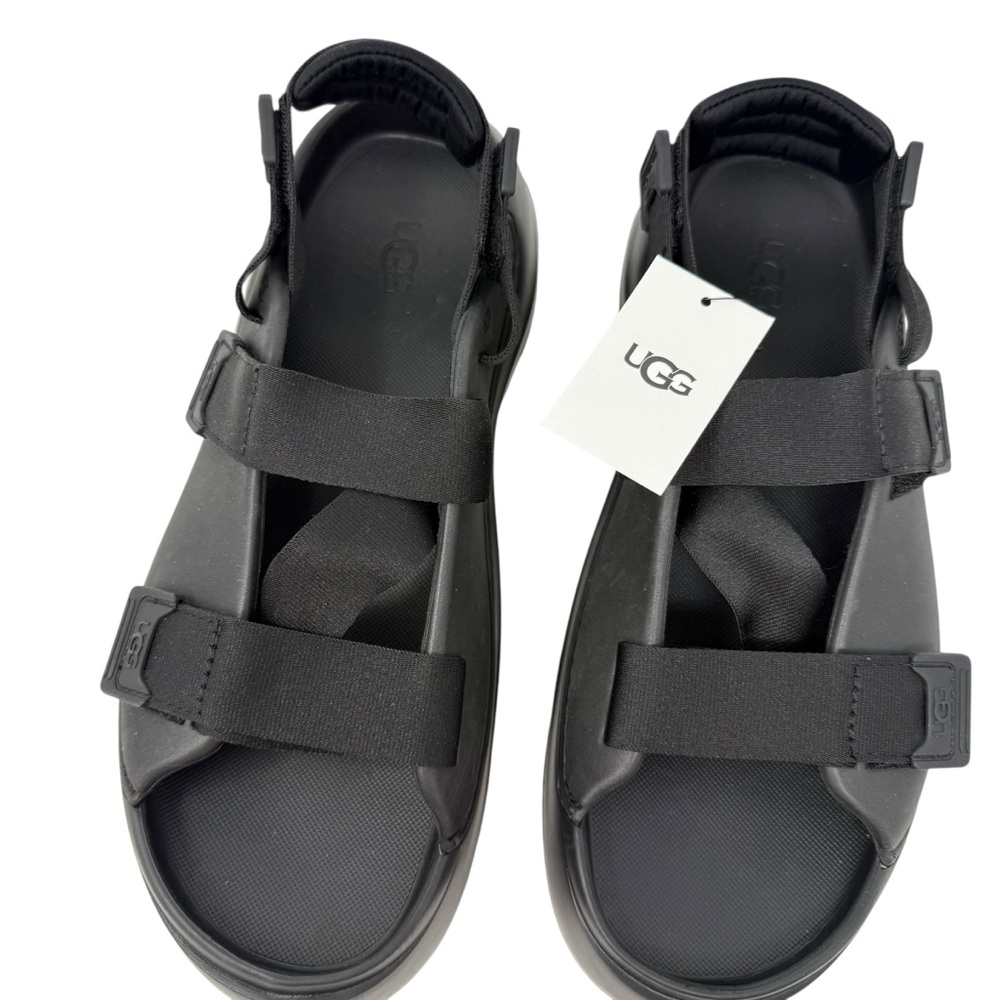 UGG Stratus Mens Size 11 Platform Strappy Waterproof Sport Sandals Black NWT